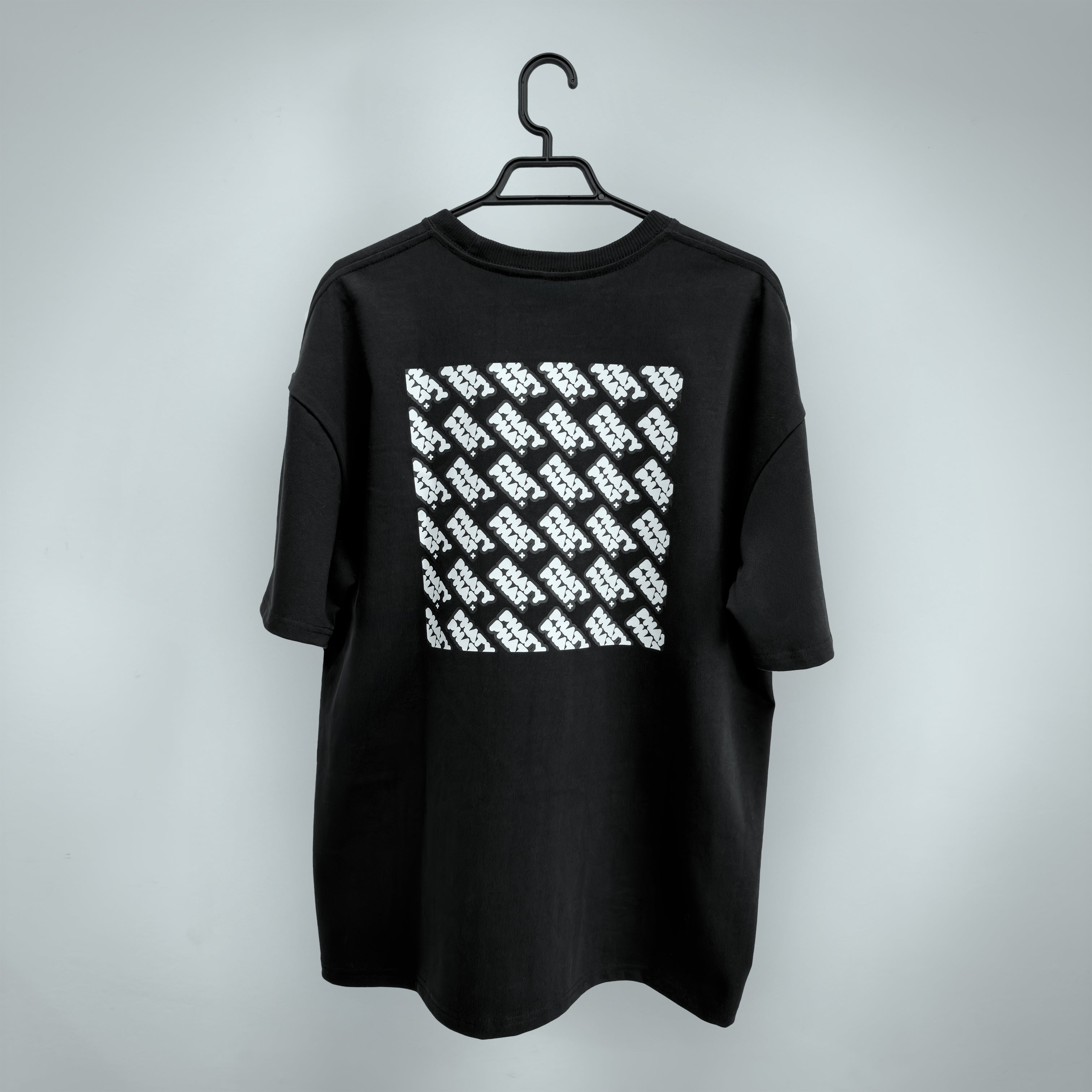 OVERSIZED TEE (Black - Back Pattern)